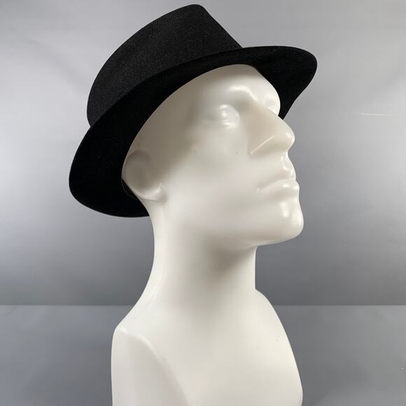WORTH & WORTH Size 61 Black Hats - Picture 1 of 9
